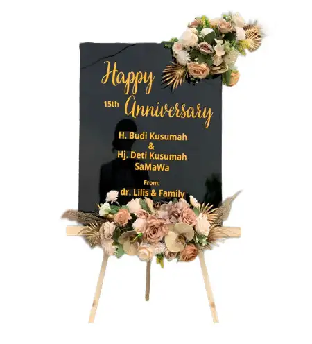 Papan Bunga Akrilik Melintang